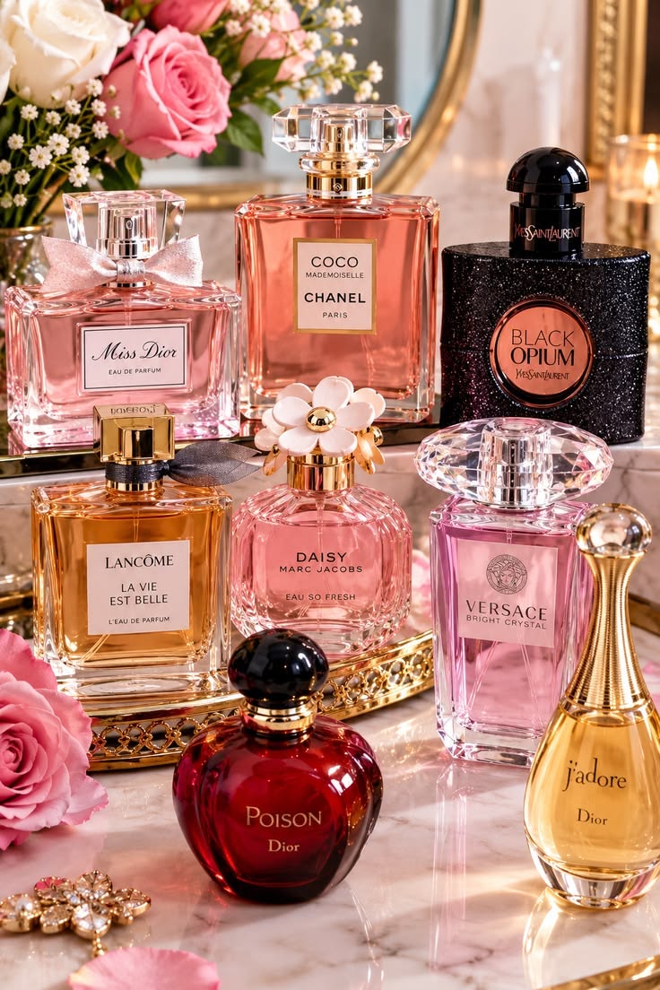 Luxury Women's Designer Perfume Collection – Long-Lasting Eau De Parfum Floral & Amber Fragrance Set